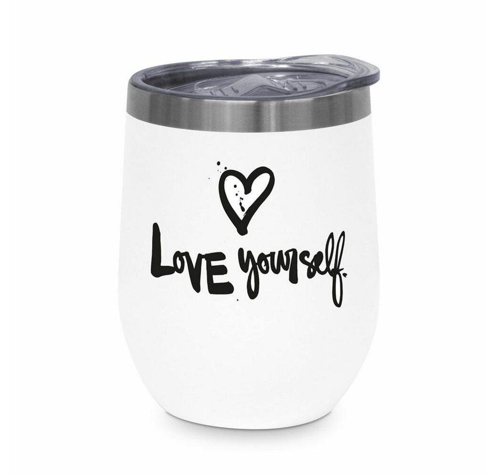 PPD Thermobecher Love Yourself Thermo Mug 350 ml, Edelstahl von PPD