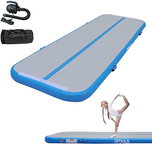 Air Track Gymnastikmatte aufblasbar mit elektrischer Pumpe, Tumbling Matte, Turnmatte zum Trainieren von Gymnastik, Yoga und Cheerleading von PPXIA