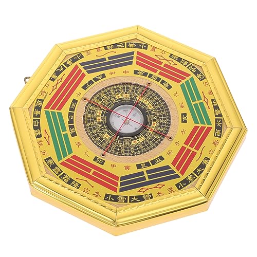 PRETYZOOM Kompass und acht Diagramme zur Austreibung des Bösen chinesische Luo-Pfanne traditioneller Kompass heim Home Decor wohnungseinrichtung Vintage-Dekor Spiegel Vintage-Wahrsagekompass von PRETYZOOM