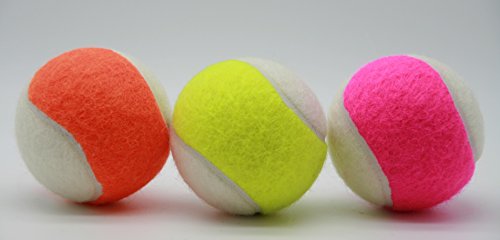 Price's 2 Tone Colour tennis Balls Mixed pack(set of 3 (orange&white, yellow&white, pink&white)) von PRICE £ 3.99