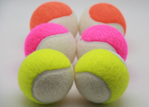 Price - zweifarbige Tennisbälle, farblich gemischtes Set mit 6 Tennisbällen von PRICE