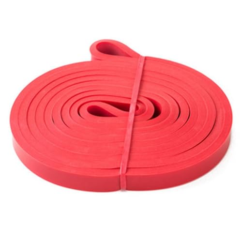 PRIZOM Widerstandsband aus Latex, widerstandsfähig, elastisch, Klimmzüge, Hilfsband, 1,3 cm, Rot von PRIZOM