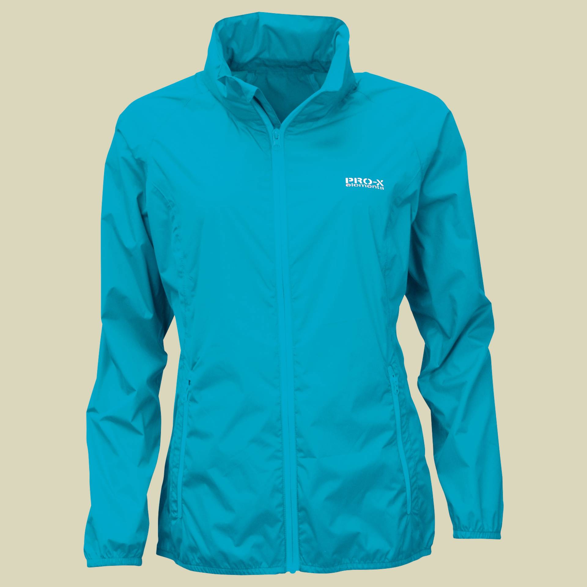Regenjacke PACKable Women türkis 40 - neon türkis von PRO-X elements GmbH