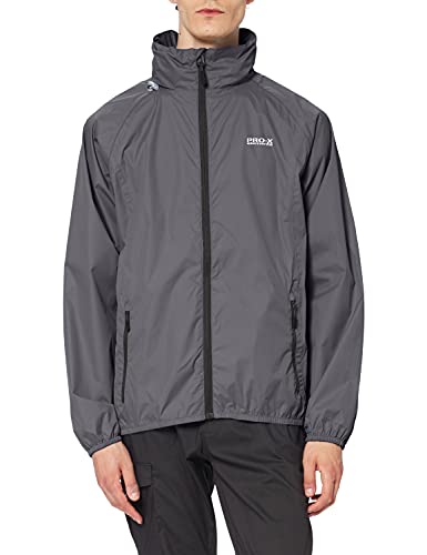 PRO-X elements Herren Pack able Jacke, Anthrazit, XS von PRO-X elements