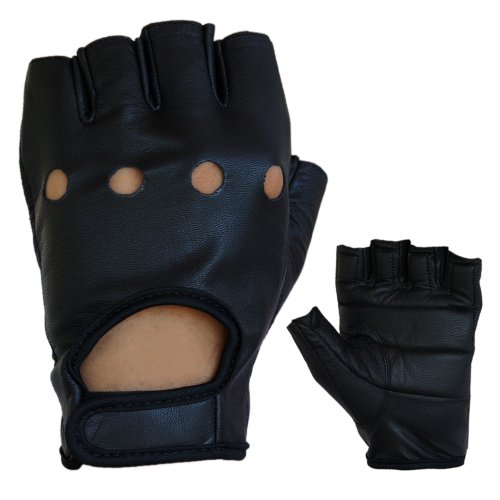 PROANTI Motorradhandschuhe Leder Chopper Handschuhe (Gr. S-4XL, schwarz) - 4XL von PROANTI