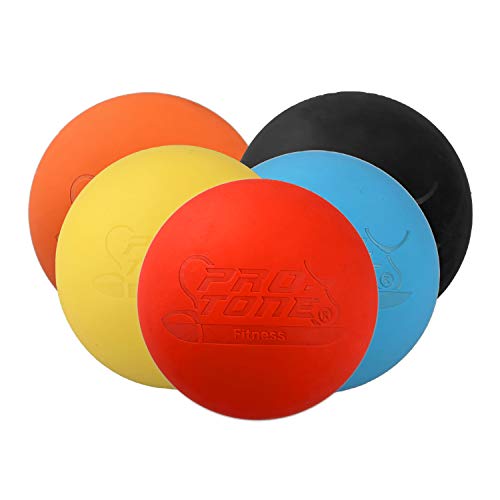 PROTONE - Lacrosse Ball/massageball für Triggerpunktmassage Crossfit Physiotherapie (Schwarz) von PROTONE