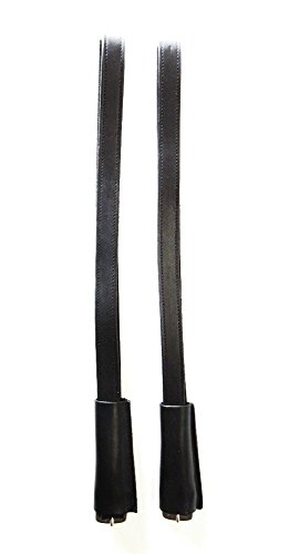 PS Pferdeartikel Paar Englische Steigbügelriemen mit 2,5 cm Breite Farbe Schwarz 130 cm Länge von PS Pferdeartikel
