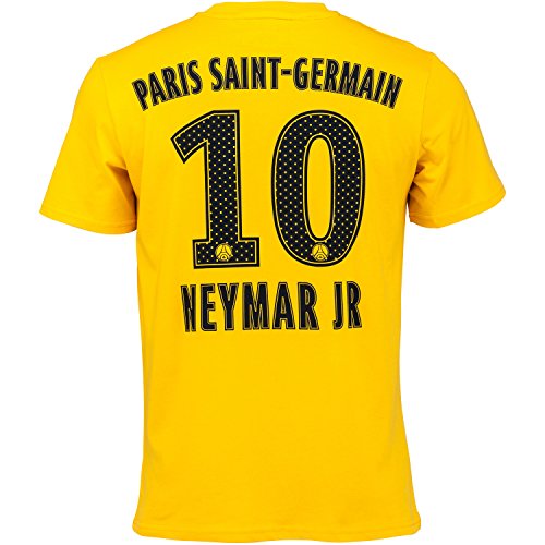 Paris Saint-Germain Herren-T-Shirt, Neymar Jr. – offizielle Kollektion, Erwachsenengröße L gelb von PSG
