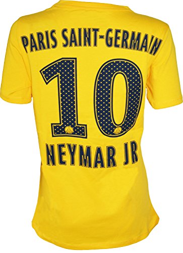 T-Shirt Paris Saint-Germain Neymar Jr, offizielle Kollektion, Erwachsenengröße, für Damen L gelb von PSG