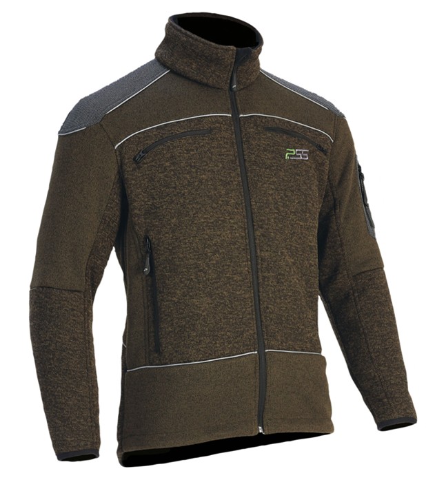 PSS X-treme Arctic Faserstrickjacke grün/melange von PSS