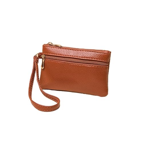 2 Stück Damen Klein Geldbörse PU Leder Kartenetui Kleine Portemonnaie PU Geldbeutel Coin Purse Wallet Münzbeutel Münzbörsen Klein Mit Reißverschluss Vintage Mode Schlüsselbörse Brieftasche Geldbeutel von PTNKUIIY