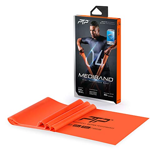 PTP Unisex – Erwachsene Medi Fitness Bänder, orange, 150 x 15 cm von PTP