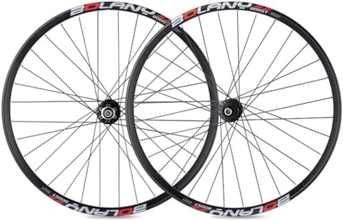 Räder Mountainbike Laufradsatz Fahrradfelge V-Bremsräder Anschraubbare Vollwellennabe (Farbe: Schwarz, 1 Stück). von PTYYMX