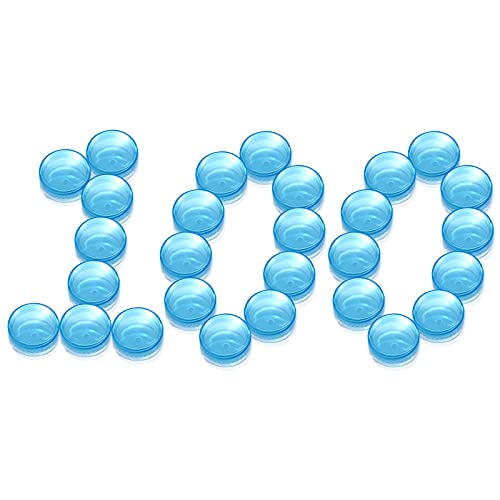 PUDSIRN 100Pcs 5G Probentöpfe, Leere runde Kosmetikbehälter mit Deckel Plastikbehälter Topfgläser für Cremes Lippenbalsam (Blau) von PUDSIRN