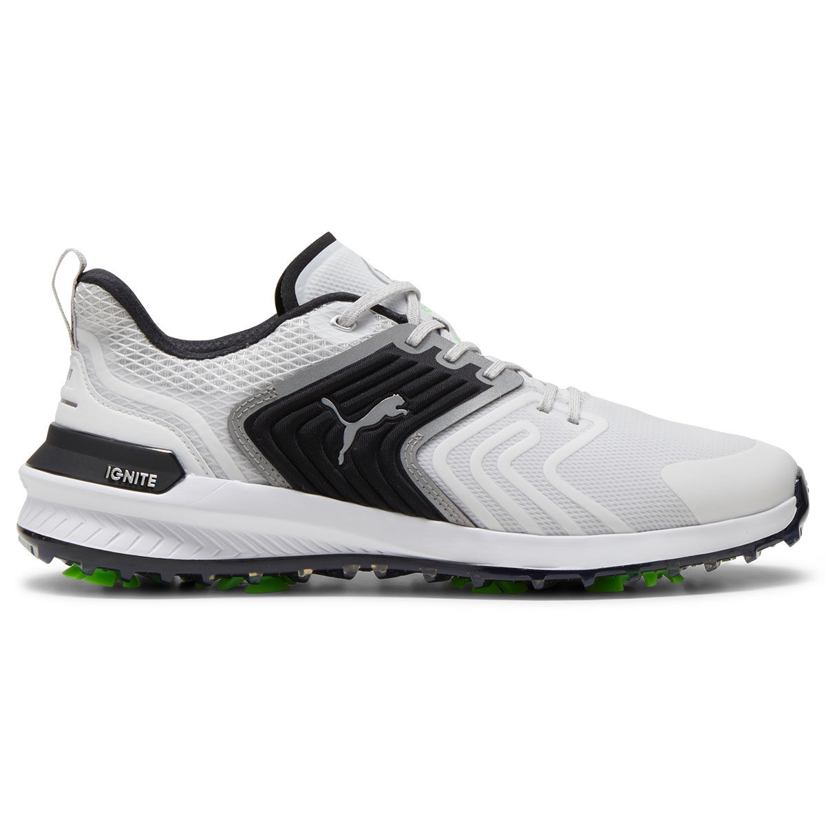 PUMA Men's IGNITE Innovate Waterproof Spiked Golf Shoes, Mens, Feather gray/black, 10 | American Golf von PUMA Golf