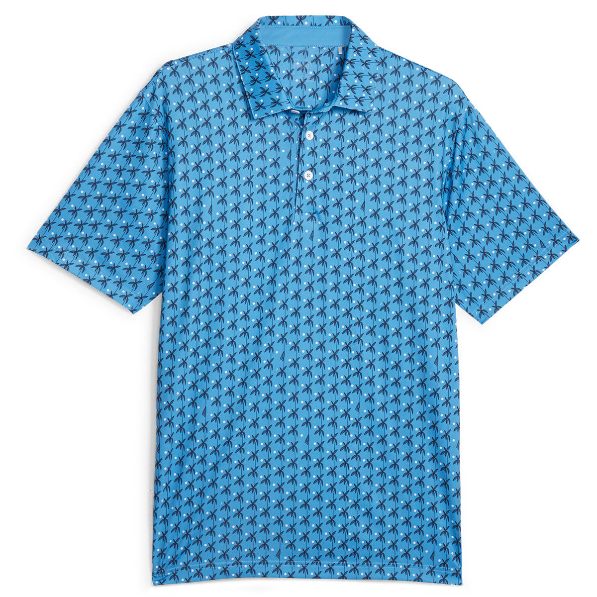 PUMA Men's MATTR Palms Golf Polo Shirt, Mens, Regal blue/navy blazer, Small | American Golf von PUMA Golf