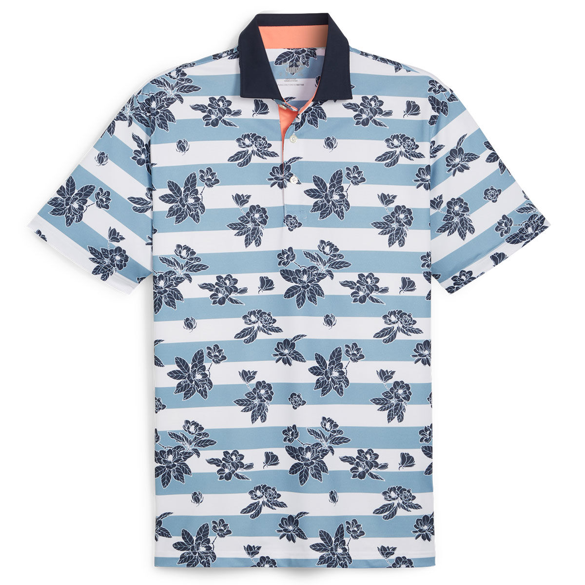 PUMA Men's Pique Garden Golf Polo Shirt, Mens, Zen blue/deep navy, Large | American Golf von PUMA Golf