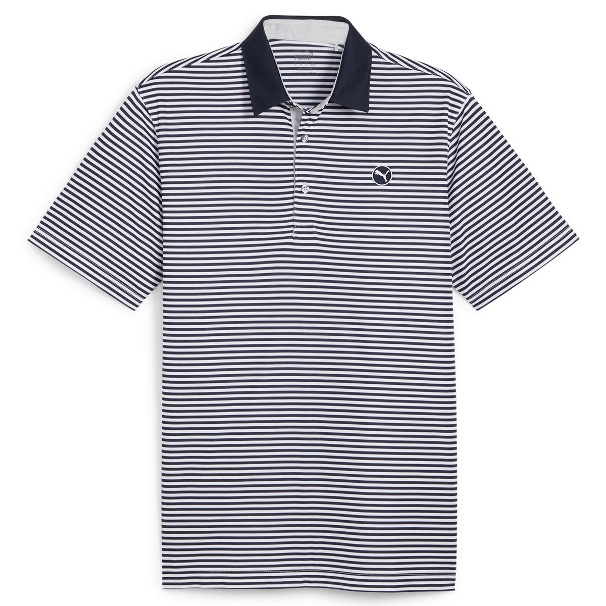 PUMA Men's Pure Stripe Golf Polo Shirt, Mens, Deep navy/white glow, Xl | American Golf von PUMA Golf