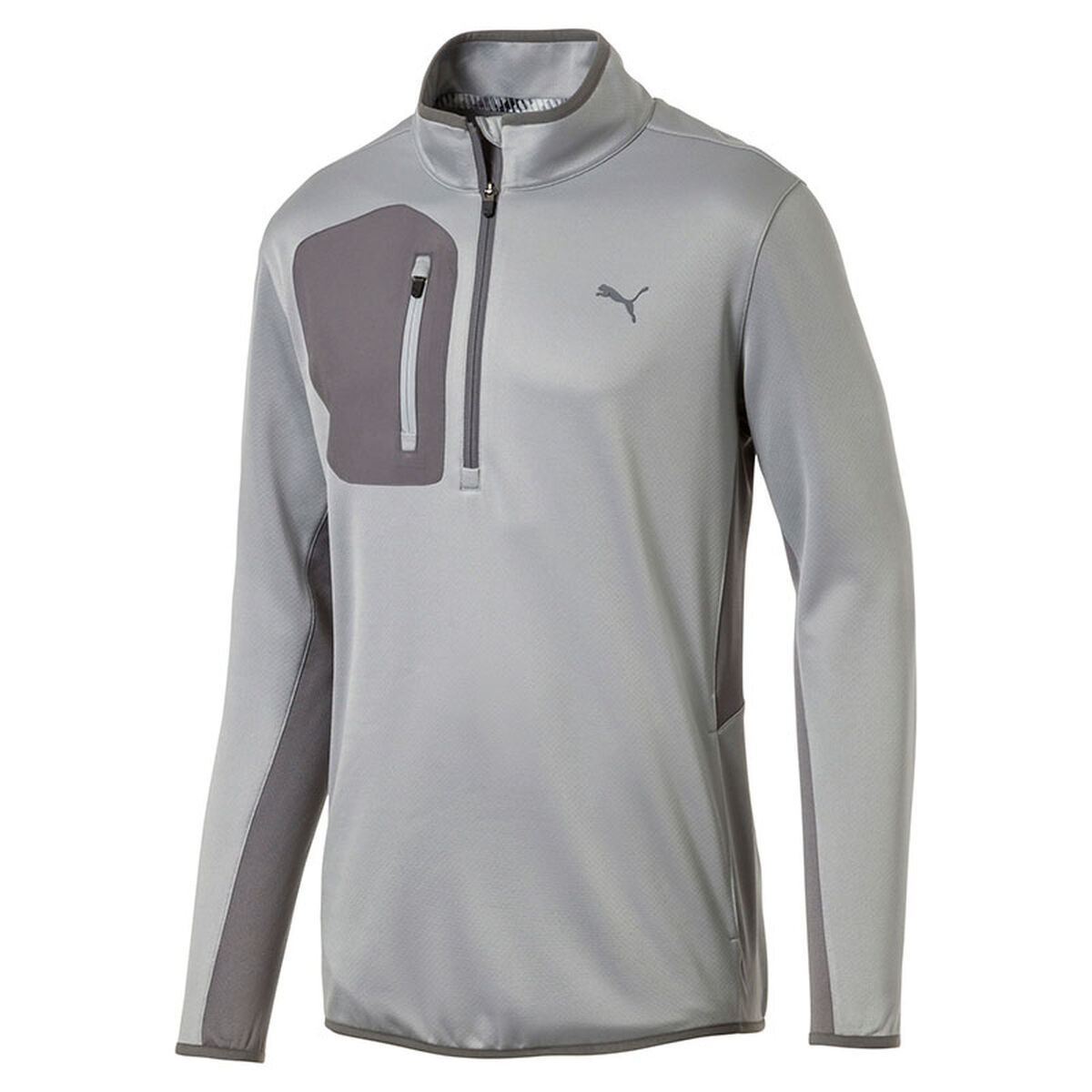 PUMA Men's Tech Half Zip Golf Jacket, Mens, Quarry, Small | American Golf von PUMA Golf