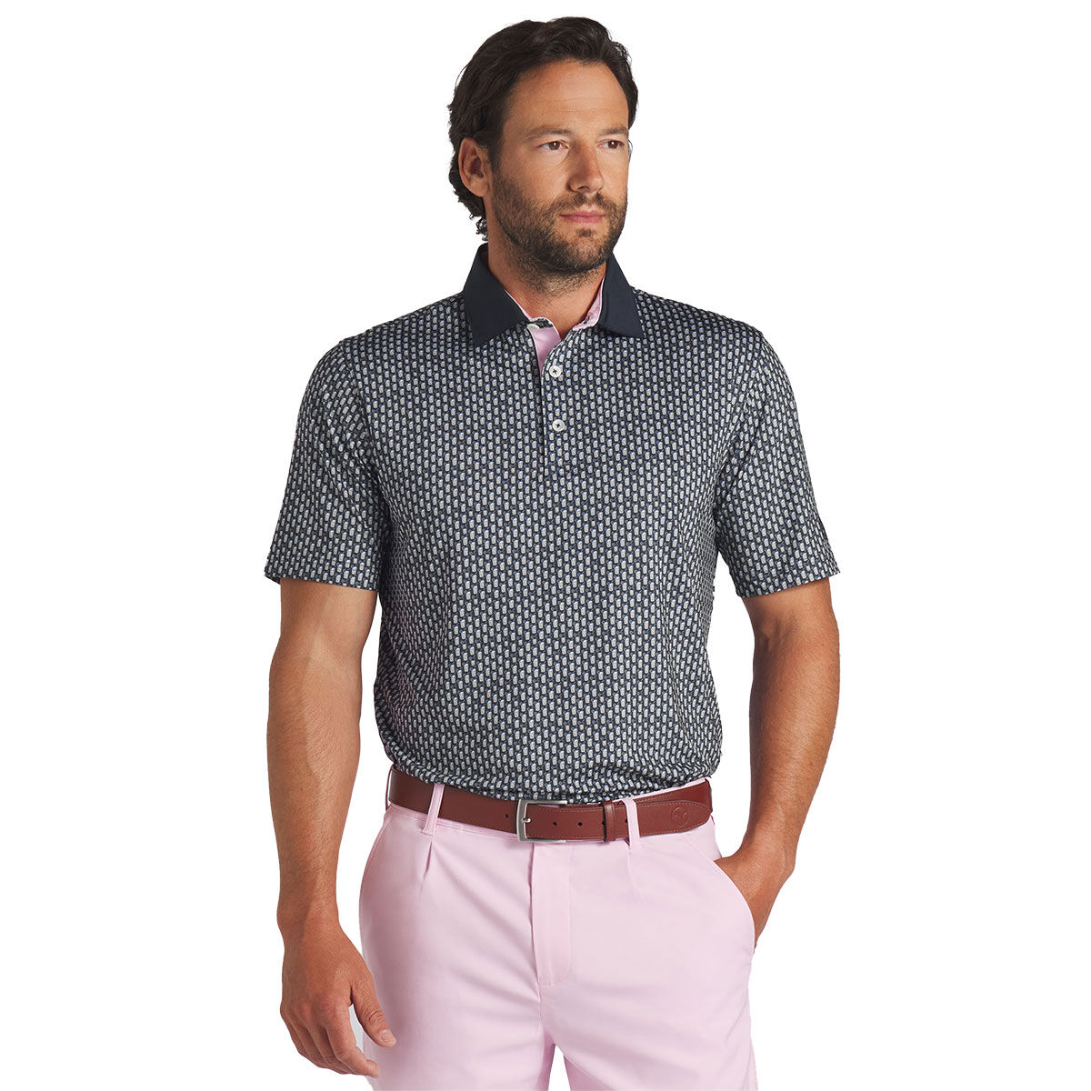 PUMA Men's X Arnold Palmer MATTR Iced Tea Golf Polo Shirt, Mens, Deep navy, Small | American Golf von PUMA Golf