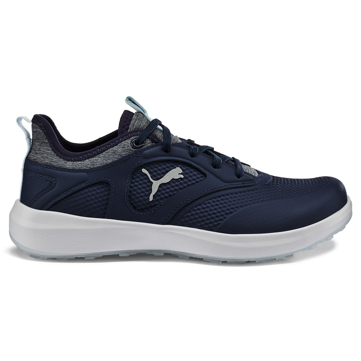 PUMA Womens IGNITE Malibu Spikeless Golf Shoes, Female, Navy/icy blue, 4 | American Golf von PUMA Golf