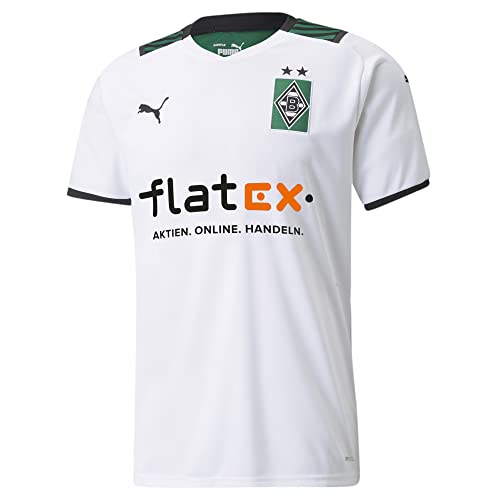 Puma Mann Borussia Monchengladbach Saison 2021/22, Spielausrüstung, Trikot Home White-Power Green, XXXL von PUMA