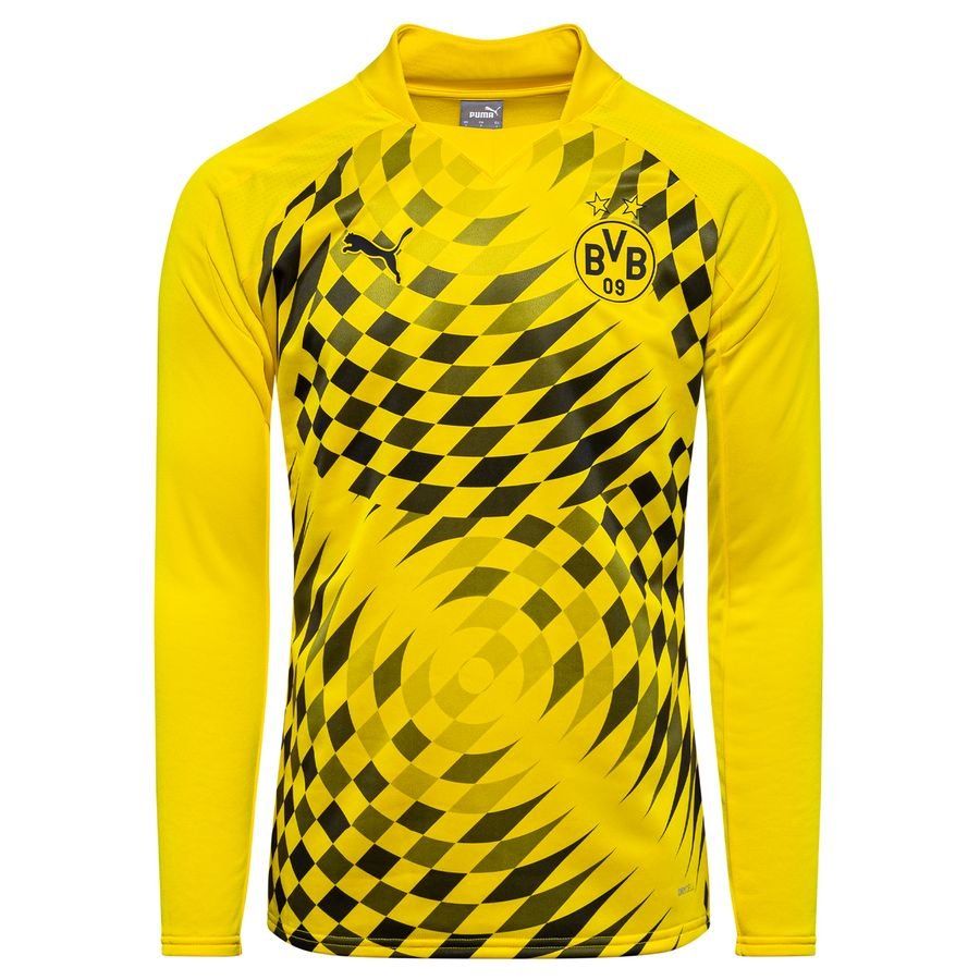 Dortmund Sweatshirt Pre Match - Gelb/Schwarz Langärmlige Oberteile von PUMA