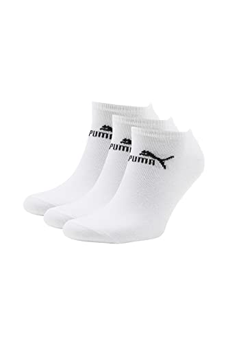 PUMA 3 Paar Sneaker Füßlinge Socken schwarz, weiß 35/38, 39/42, 43/46 NEU !!! / Weiß, 39 - 42 von PUMA