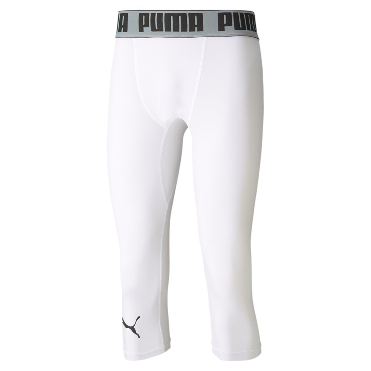 PUMA BBall Compression 3/4 Basketball Hose Herren Sport Hose 605079 Weiß von Puma