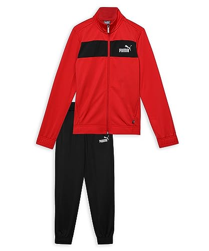 PUMA Boy's Poly Suit Cl B Track Suit,Rot (High Risk Red), 104 (3-4 Y) von PUMA