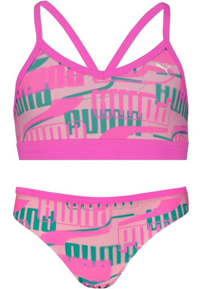 PUMA Bustier-Bikini (Set) Mädchen-Bikini mit allover Logoprint von PUMA