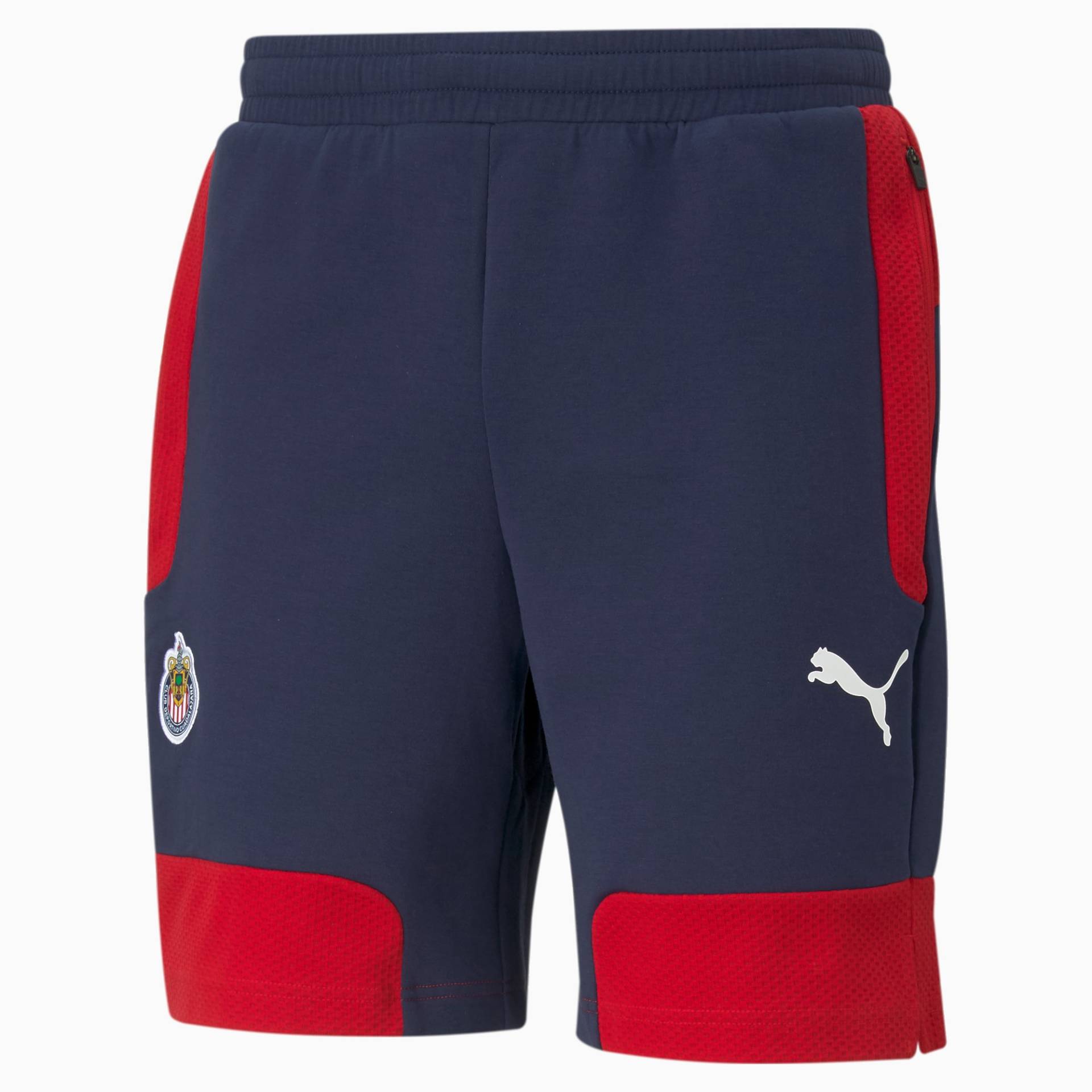 PUMA Chivas Evostripe Herren Fußball-Shorts | Mit Aucun | Blau/Rot | Größe: XS von PUMA