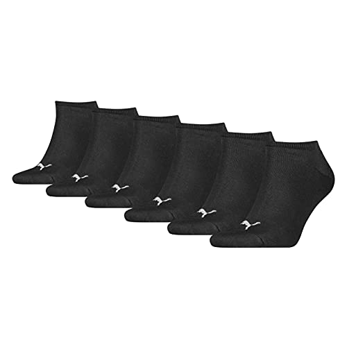 PUMA Damen, Herren Sportsocken Sneaker Plain 6er Pack Black 39-42 von PUMA