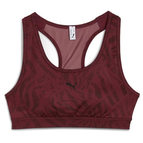 PUMA Damen 4keeps BH - Gepolstert - Ribbon Stripe Print BH (1er Pack) von PUMA