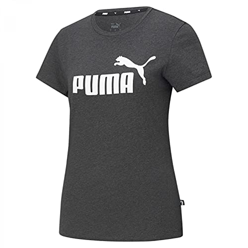 PUMA Damen T-shirt, Dunkelgrau - Dark Grey Heather, L von PUMA