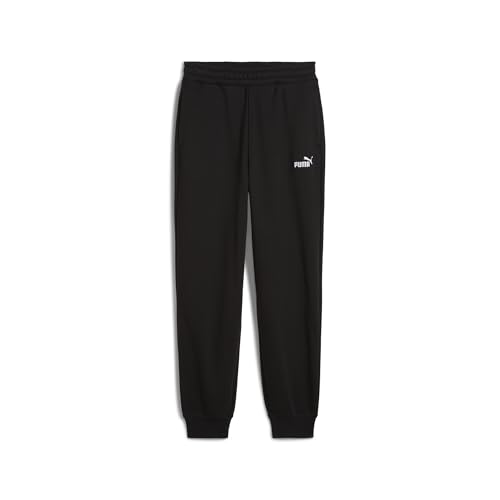 PUMA Damen ESS Small No. 1 Logo Comfort High-Waist Sweatpants FL cl Gestrickte Hosen, PUMA Black, XXL von PUMA