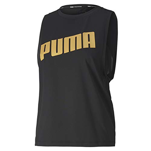 PUMA Damen T-Shirt Metal Splash Adjustable Tank, Black, L, 519198 von PUMA