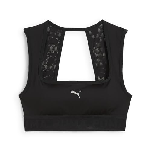 PUMA Damen Move Lace Bra Sport-BHS, Puma Schwarz, XL EU von PUMA