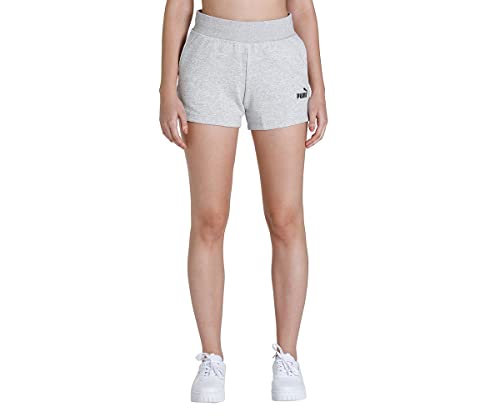 Puma Damen Shorts ESS 4` Sweat Shorts TR, Light Gray Heather, M, 586824 von PUMA