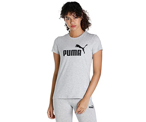 PUMA Damen T-shirt, Light Gray Heather, L PUMA Damen T-shirt, Light Gray Heather, L von PUMA