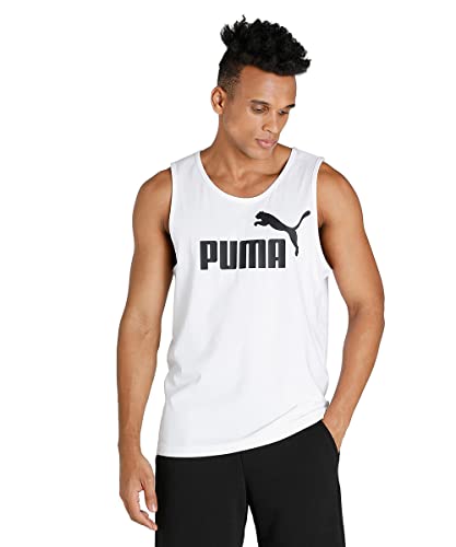 PUMA ESS Tank Trägershirt für Herren, Puma White, XL von PUMA