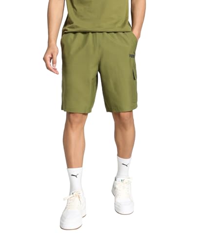 PUMA ESS Woven Cargo Shorts 9'', Unisex-Erwachsene Gewebte Shorts, Olive Green, 679731 von PUMA