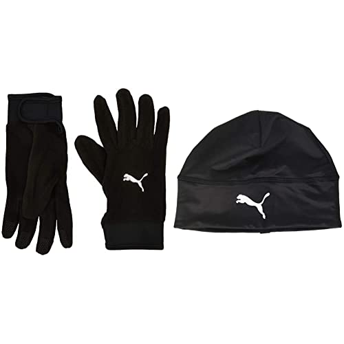 PUMA Erwachsene teamLIGA 21 Winter Gloves Handschuhe, Black, M/L & Unisex Liga Beanie, Puma Black, Einheitsgröße EU von PUMA