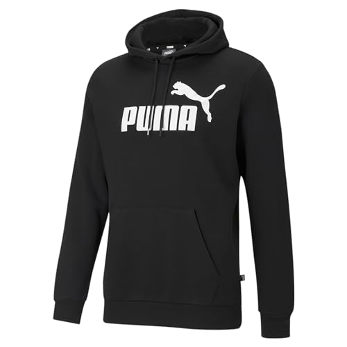 Puma Essential Big Logo Hoody 586686-01; Mens Sweatshirt; 586686-01_L; Black; EU; (L UK) von PUMA