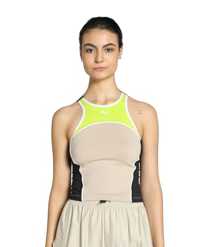 PUMA FIT Train Strong Fitted Tank, Unisex-Erwachsene Panzer, Putty, von PUMA