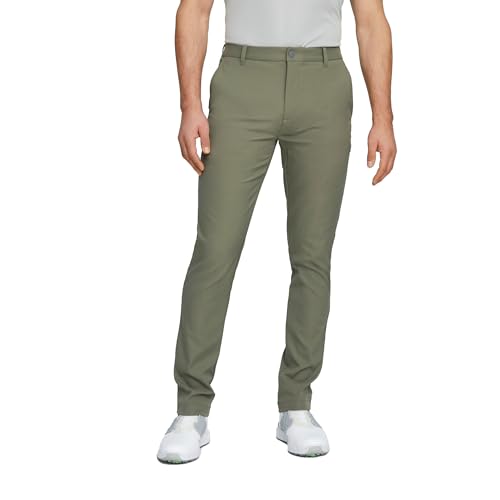 PUMA GOLF Herren Taillierte Hose für Händler Golfhose, Dark Sage, 34/32 von PUMA