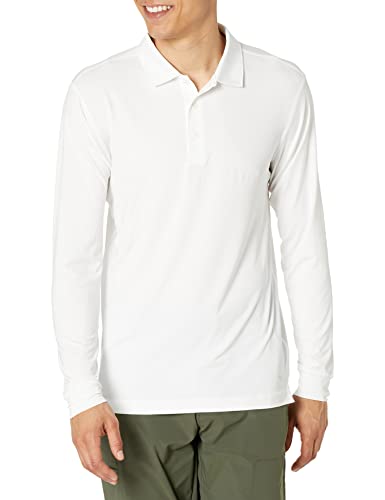 PUMA Golf Herren YOUV Langärmeliges Poloshirt Button-Down-Shirt, Helles Weiß, Small von PUMA