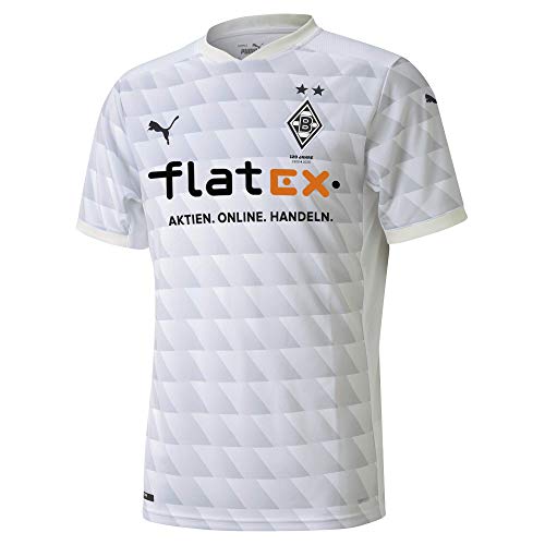 PUMA Herren T-Shirt BMG Home Shirt Repl. w.Sponsor, Puma White-Gray Violet, M, 924909 PUMA Herren T-Shirt BMG Home Shirt Repl. w.Sponsor, Puma White-Gray Violet, M, 924909 von PUMA