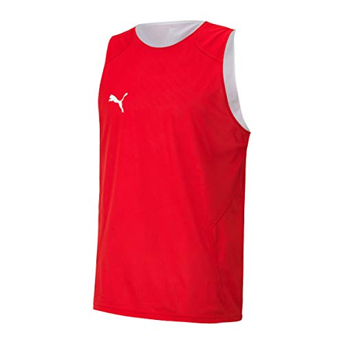 PUMA Herren Bball Practice Jersey White-High Ri T-Shirt, Rot, M von PUMA