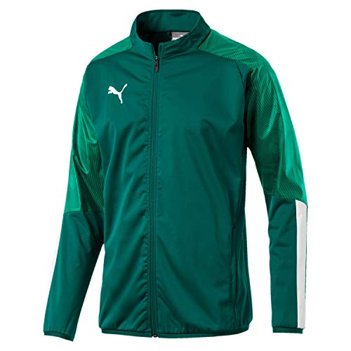 PUMA Herren Cup Sideline Jacket Trainingsjacke, Alpine Green-Pepper Green, L von PUMA